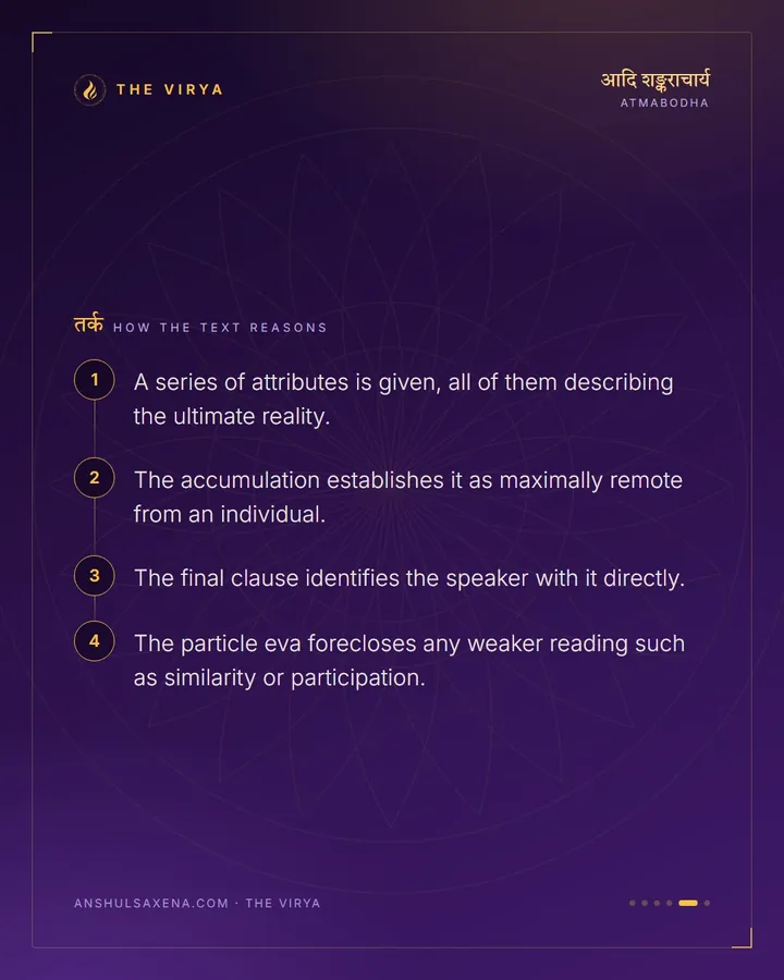 The Conclusion, Stated Flatly, card 5 of 6