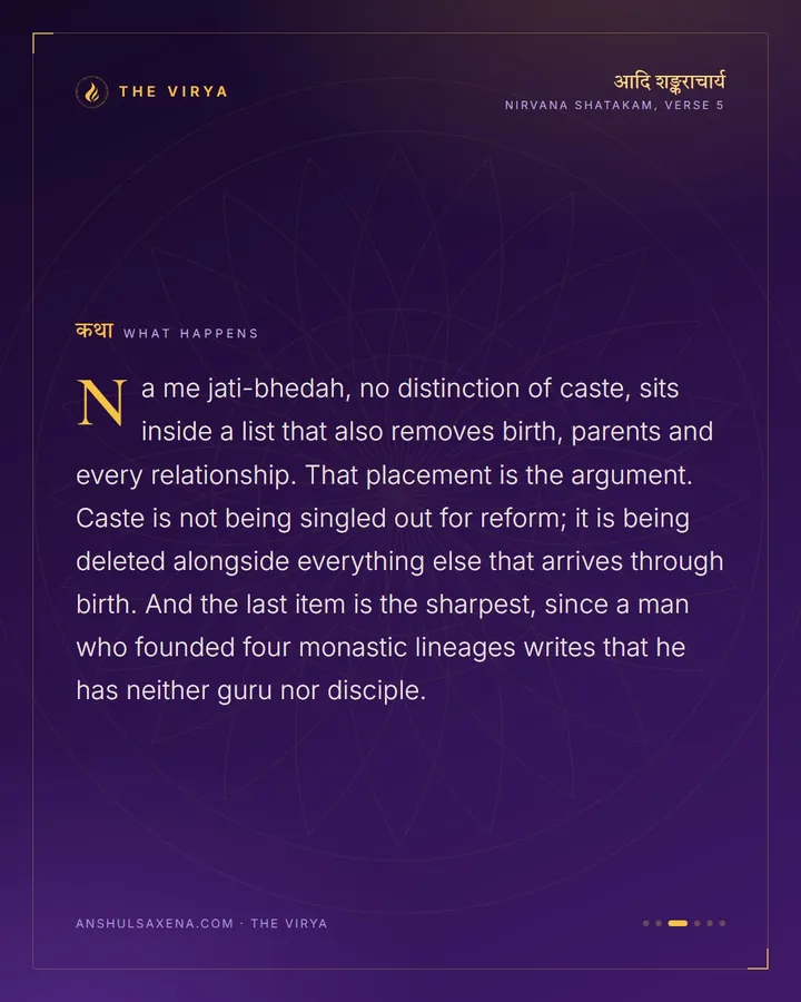 No Caste, No Birth, No Guru, card 3 of 6