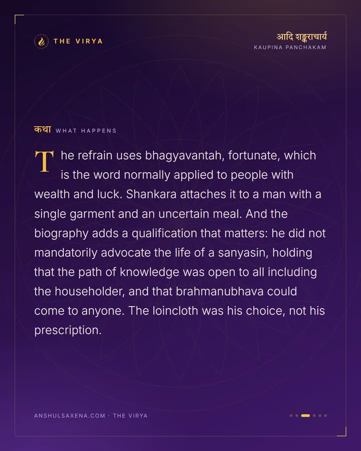 Blest Is The Wearer Of The Loincloth, card 3 of 6