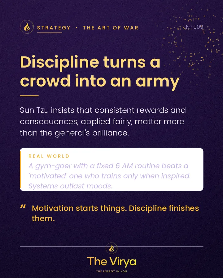 Discipline turns a crowd into an army