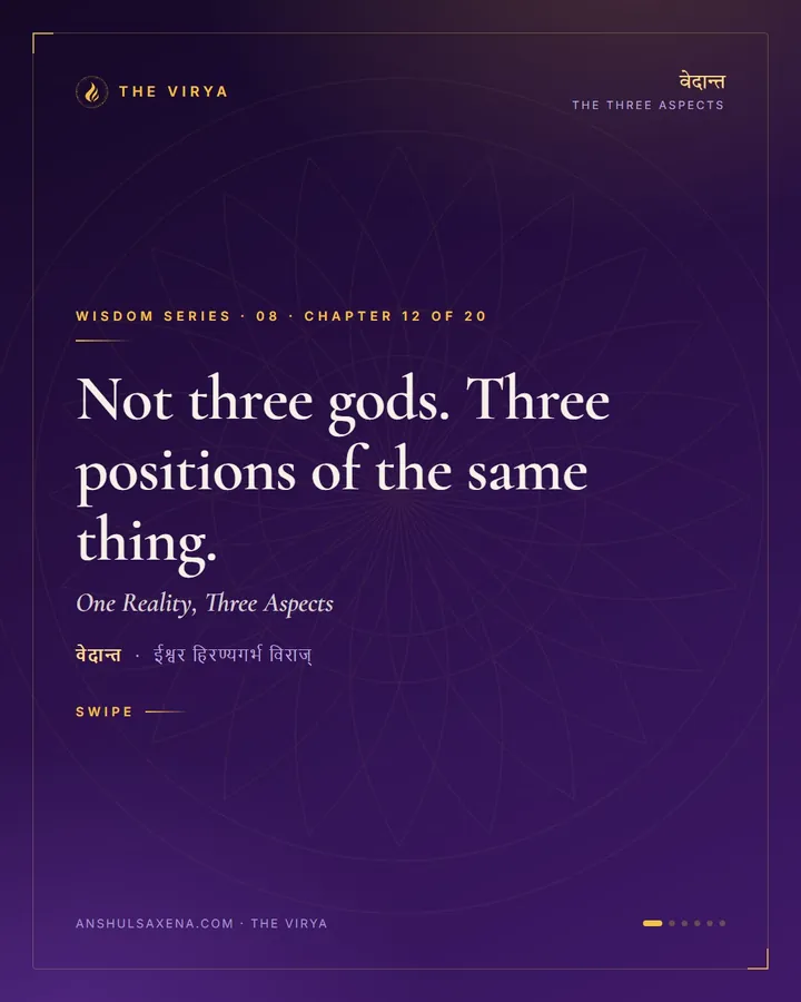 One Reality, Three Aspects, card 1 of 6