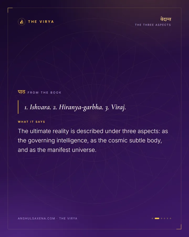 One Reality, Three Aspects, card 2 of 6