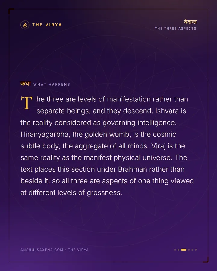 One Reality, Three Aspects, card 3 of 6