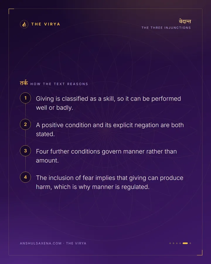 Six Rules For Giving, card 5 of 6