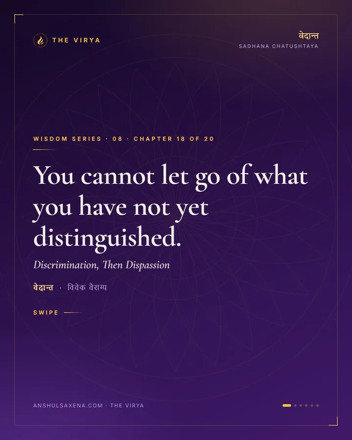 Discrimination, Then Dispassion, card 1 of 6