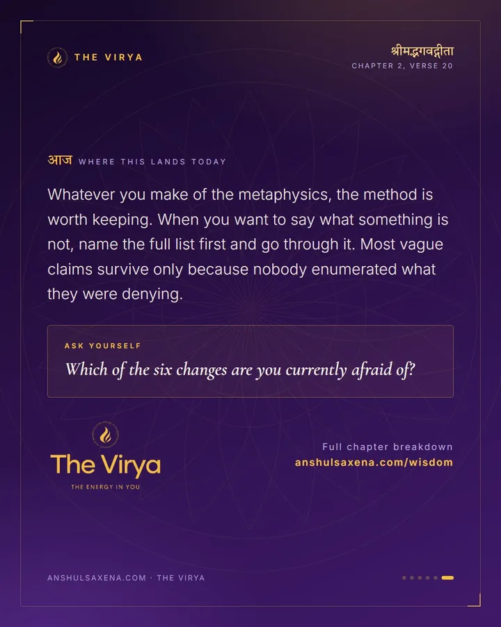 Six Changes, None Of Them Yours, card 6 of 6