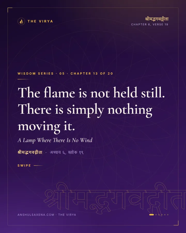 A Lamp Where There Is No Wind, card 1 of 6