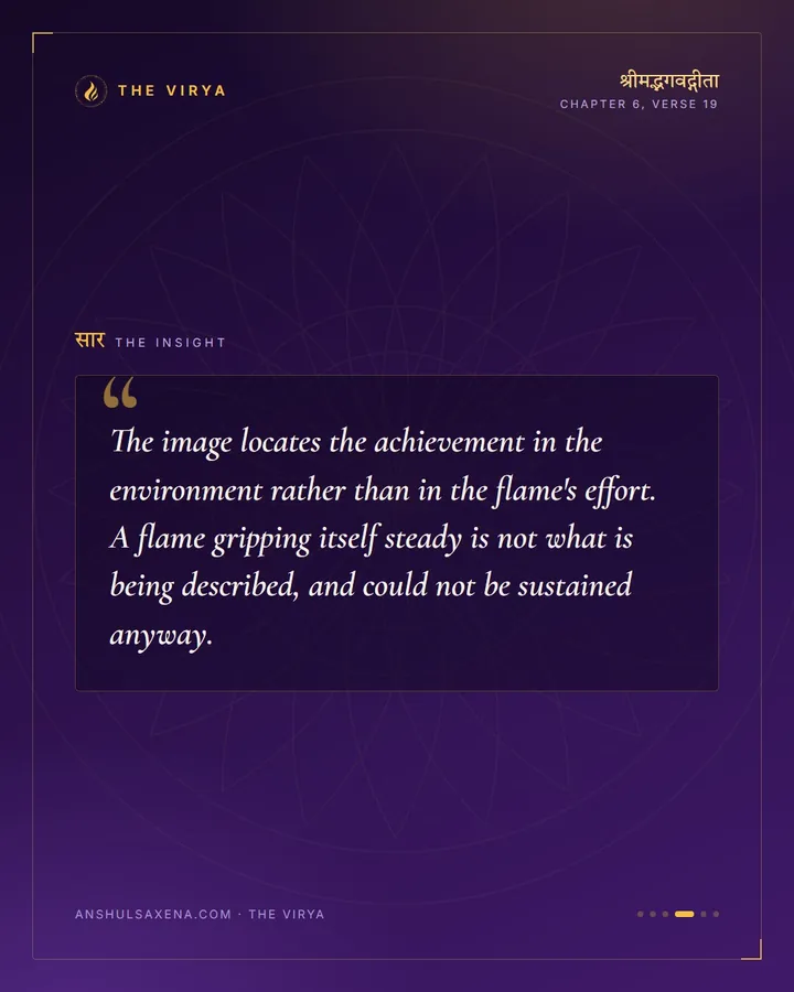A Lamp Where There Is No Wind, card 4 of 6