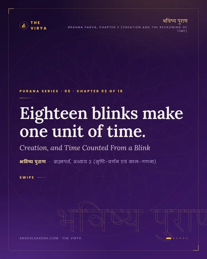 Creation, and Time Counted From a Blink, card 1 of 6