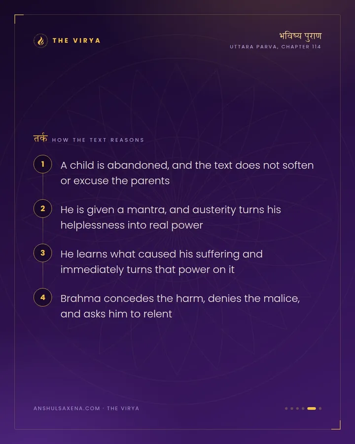 Pippalada, Saturn, and the Abandoned Child's Rage, card 5 of 6