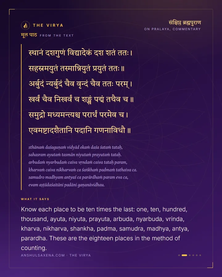 Counting To A Parardha, card 2 of 6