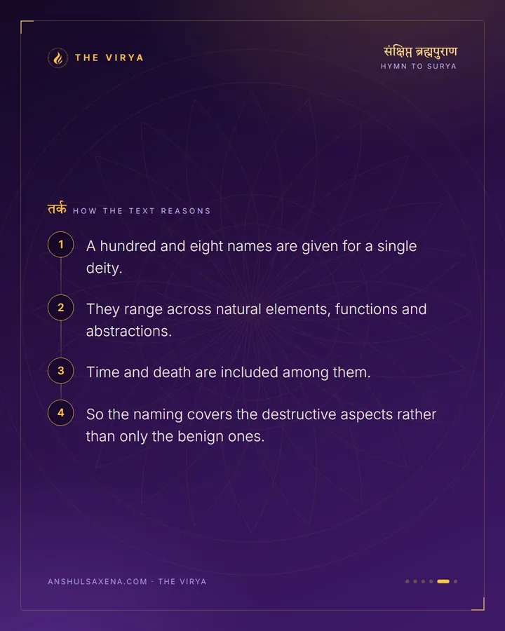 One Hundred And Eight Names For One Sun, card 5 of 6