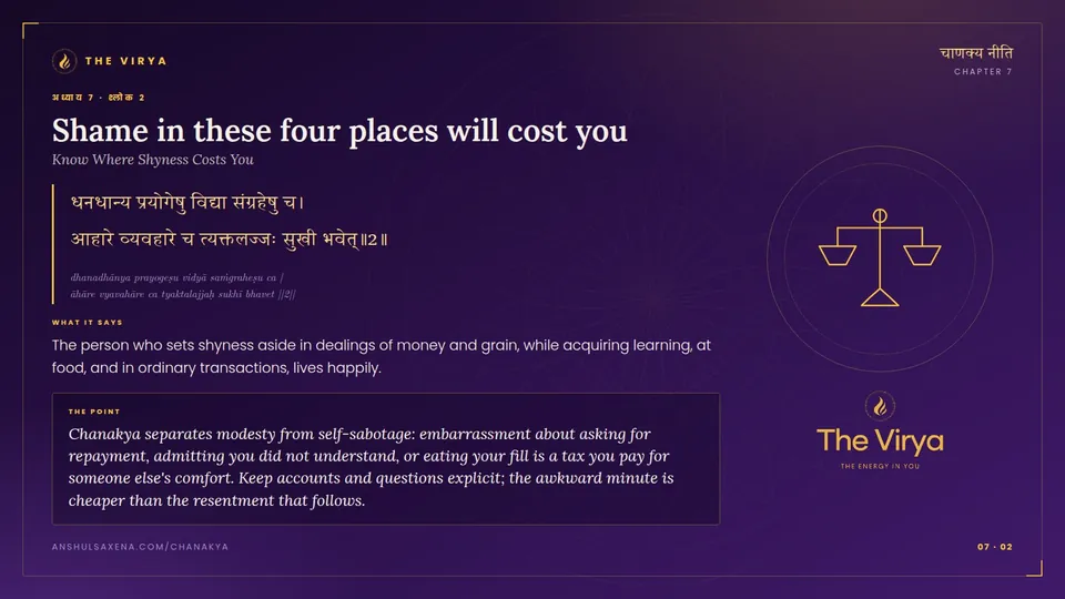 7.2, Know Where Shyness Costs You: Shame in these four places will cost you