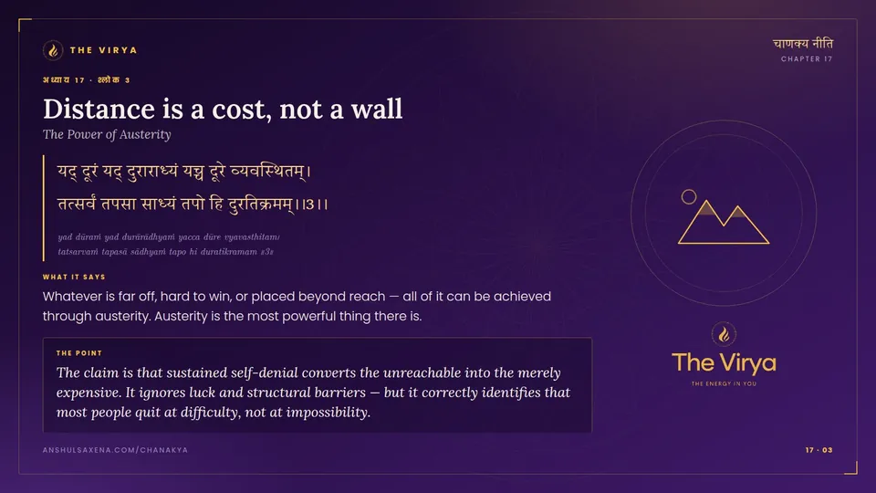 17.3, The Power of Austerity: Distance is a cost, not a wall