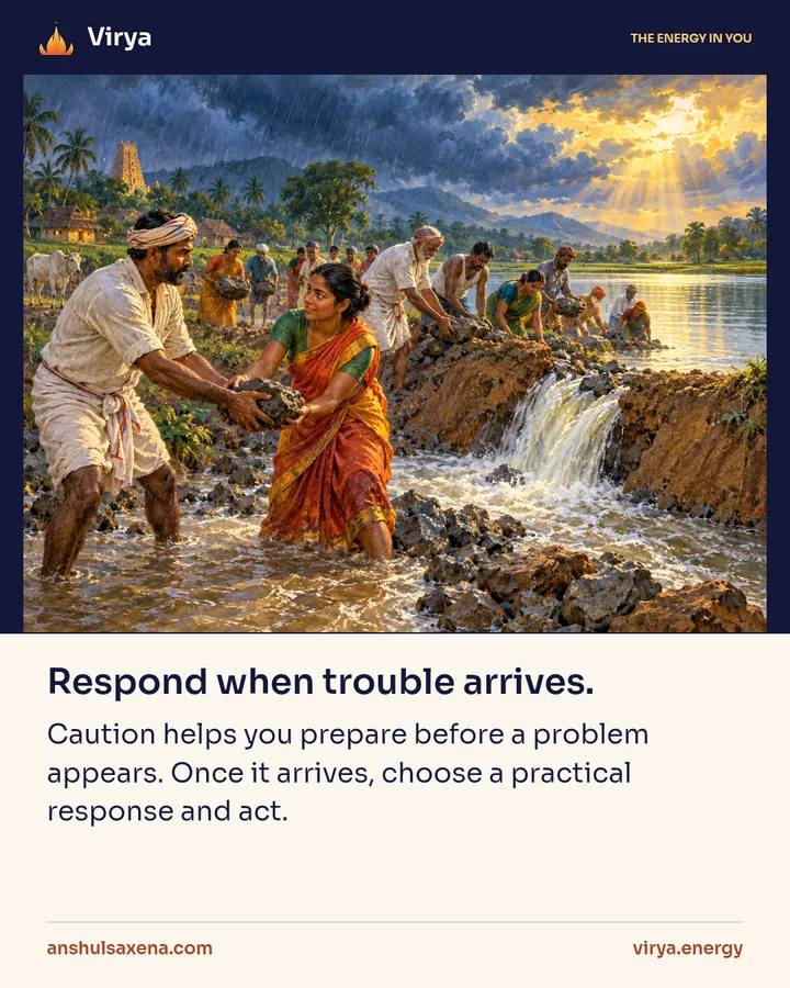 Painting for When trouble comes, respond