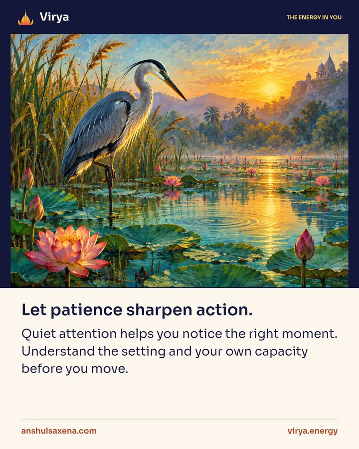 Painting for A lesson from the heron