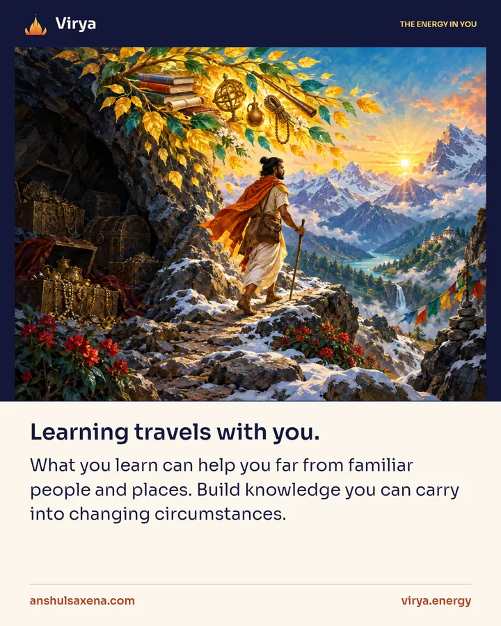 Painting for Knowledge is portable wealth