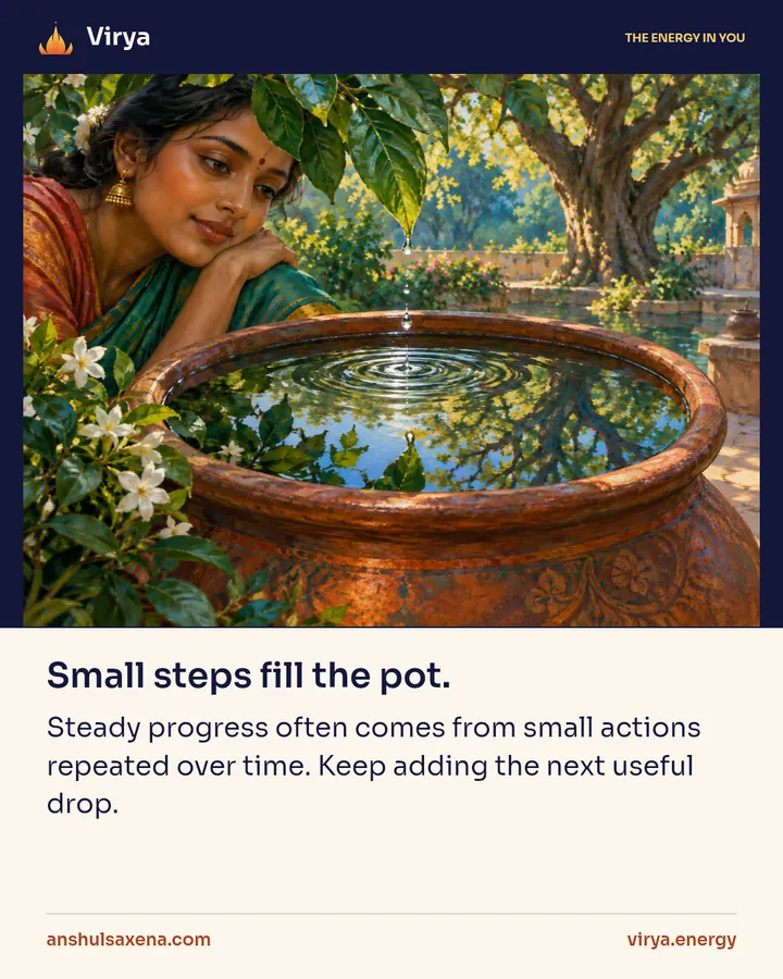 Painting for Small steps fill the pot