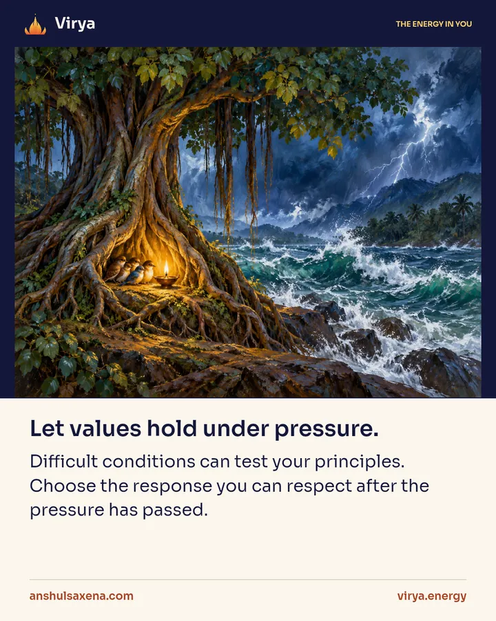 Painting for Keep your values under pressure