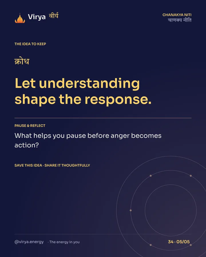 Let understanding shape the response. Reflection: What helps you pause before anger becomes action? Save this idea and share it thoughtfully.