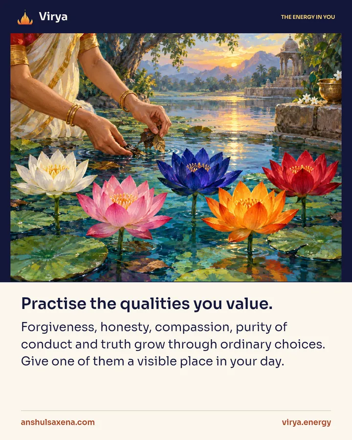 Painting for 5 qualities to practice