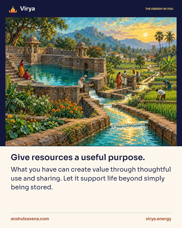 Painting for Let resources serve a purpose