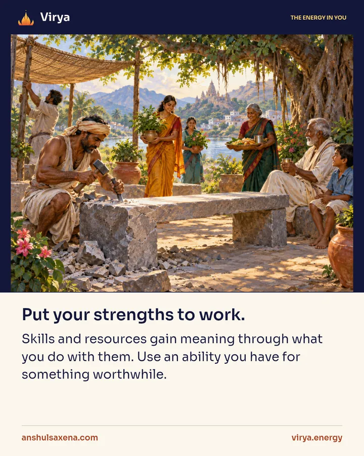 Painting for Let your strengths become useful