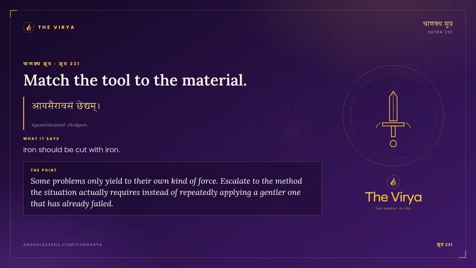 सूत्र 231, Match the tool to the material.: Match the tool to the material