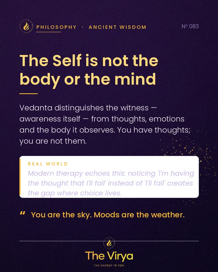 The Self is not the body or the mind