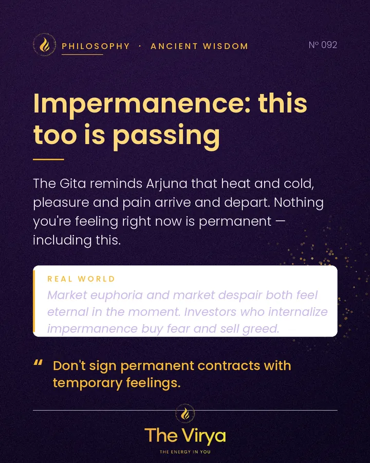 Impermanence: this too is passing