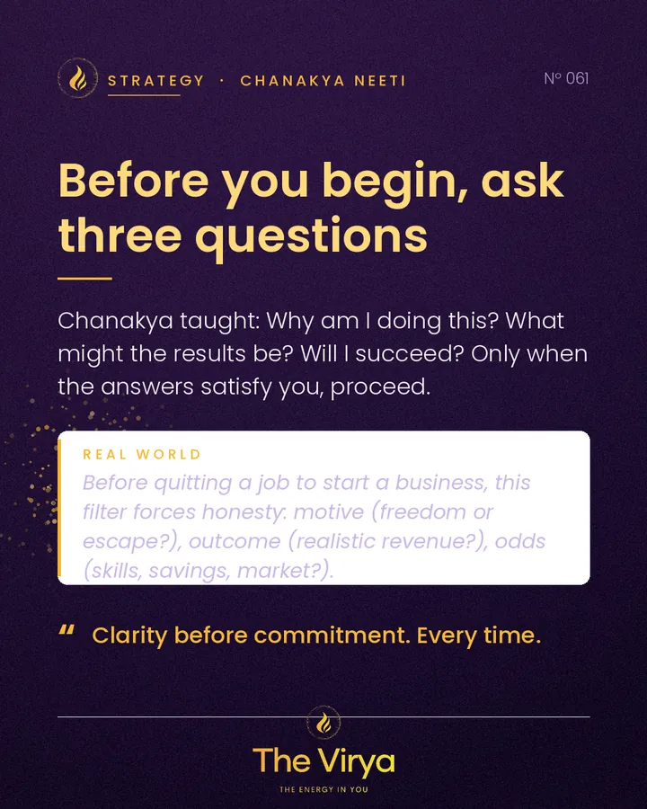 Before you begin, ask three questions