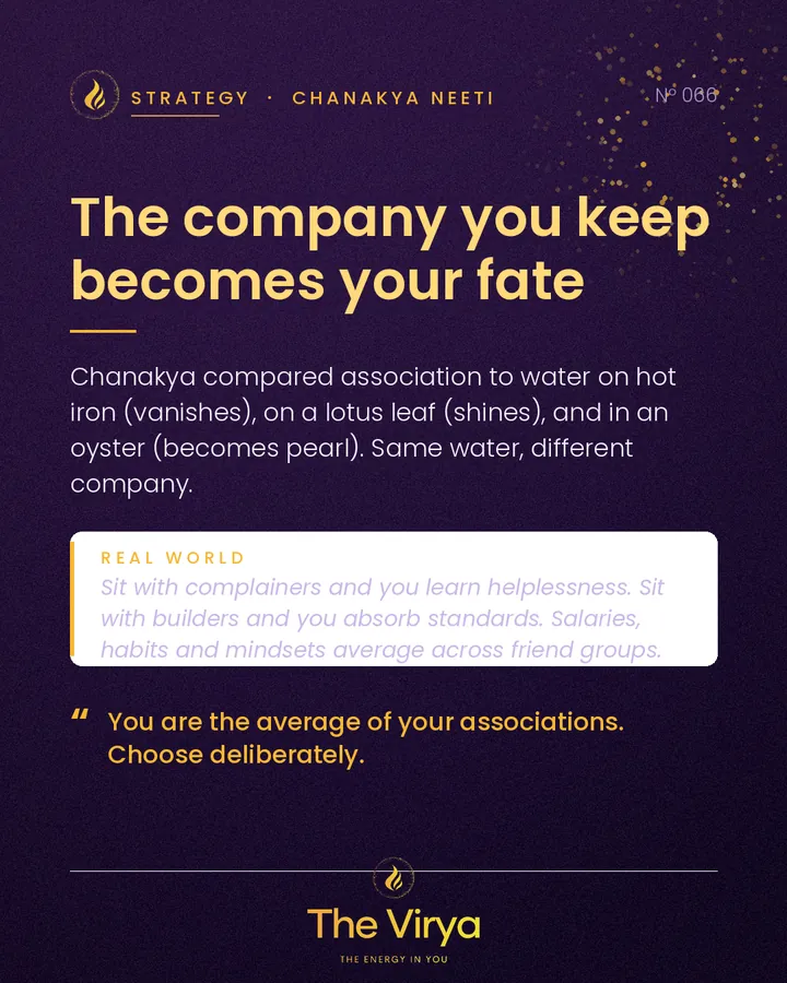 The company you keep becomes your fate