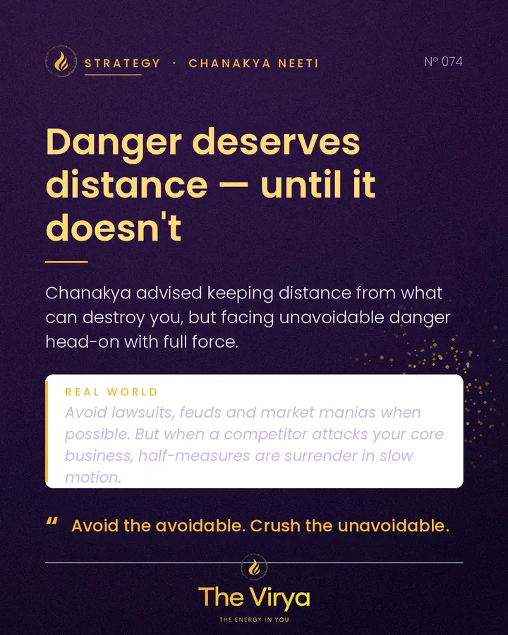 Danger deserves distance, until it doesn't