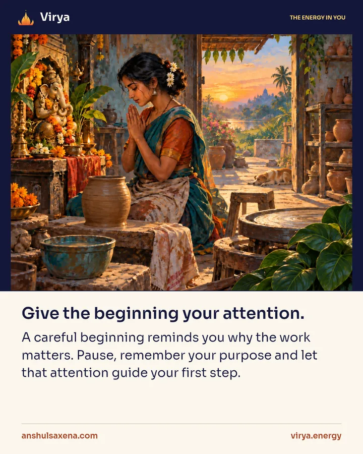 Painting for Give the beginning your attention
