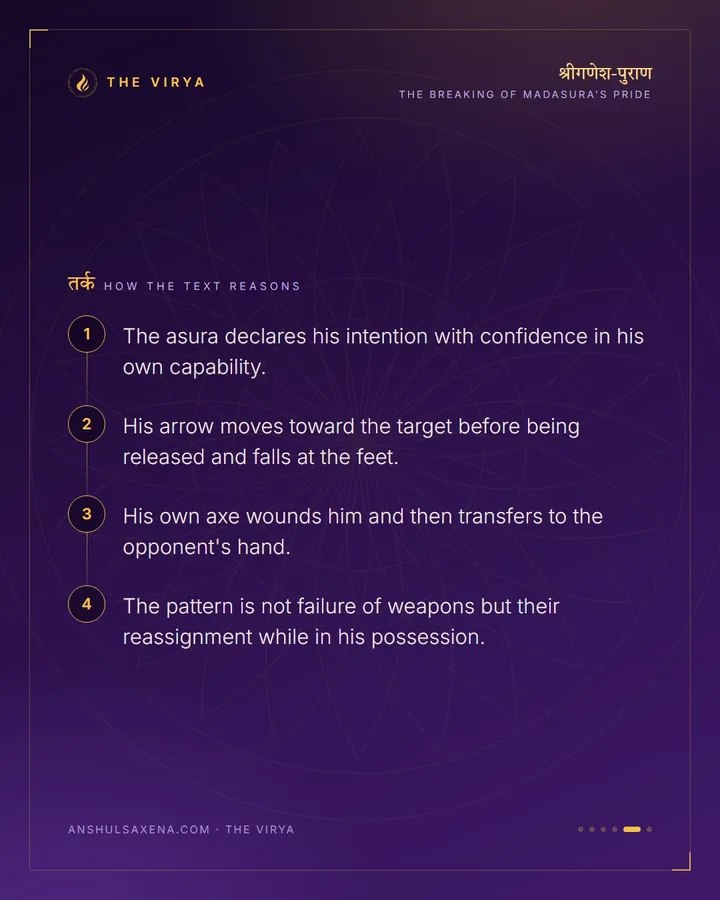 The Arrow Fell At His Feet, card 5 of 6
