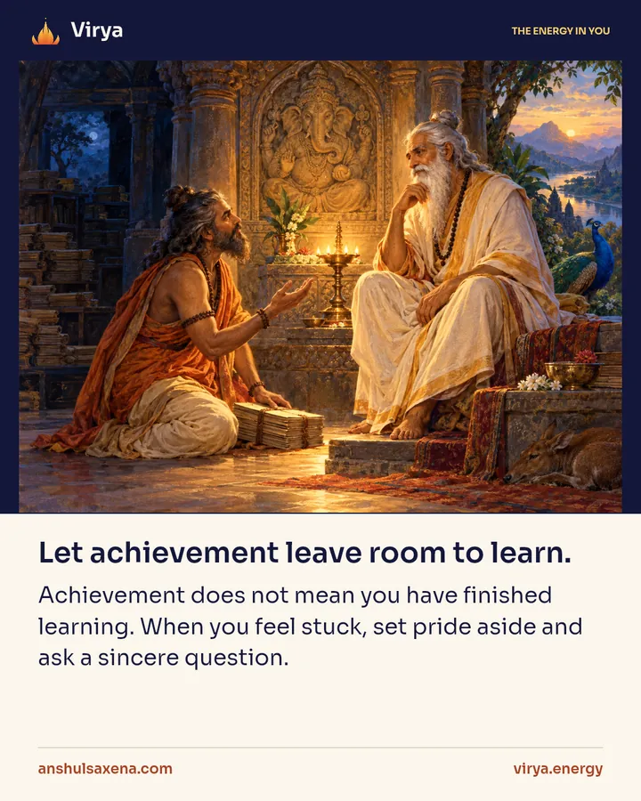 Painting for Let achievement leave room to learn