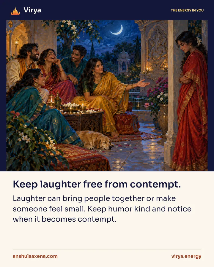 Painting for Keep laughter free from contempt