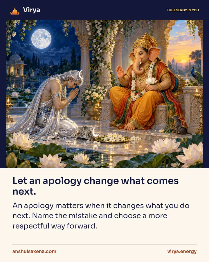 Painting for Let an apology change what comes next
