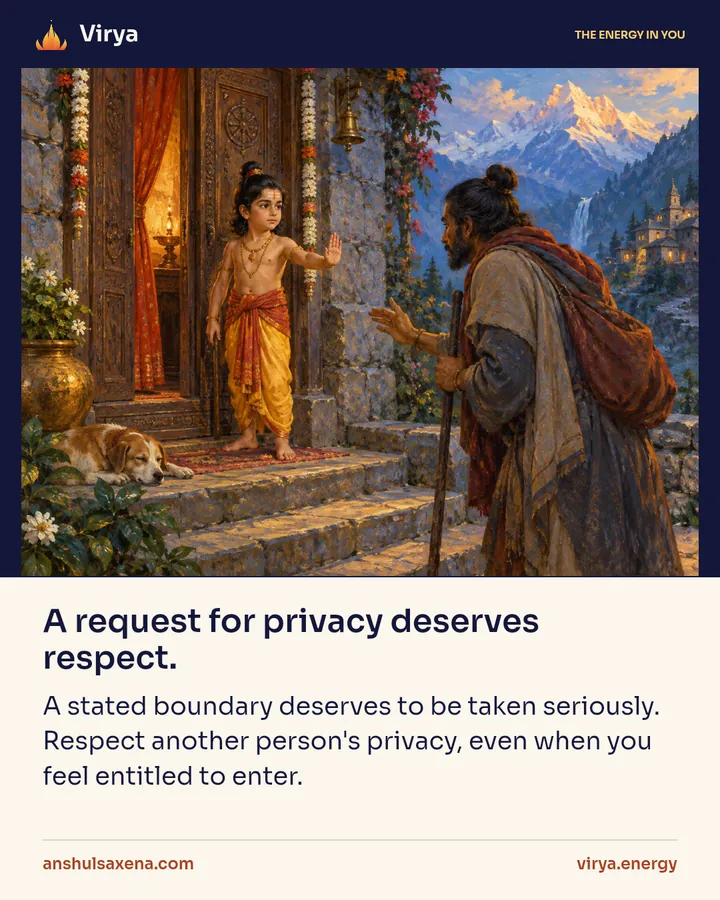 Painting for A request for privacy deserves respect