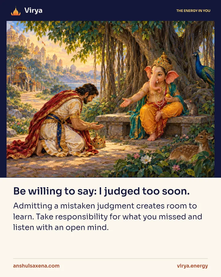 Painting for Be willing to say: I judged too soon
