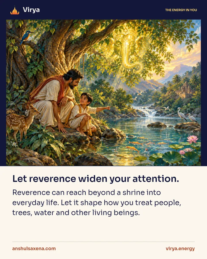 Painting for Let reverence widen your attention