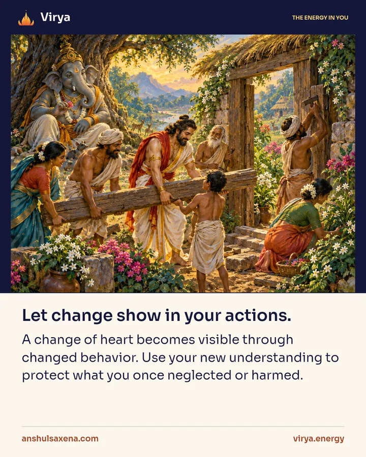 Painting for Let change show in your actions