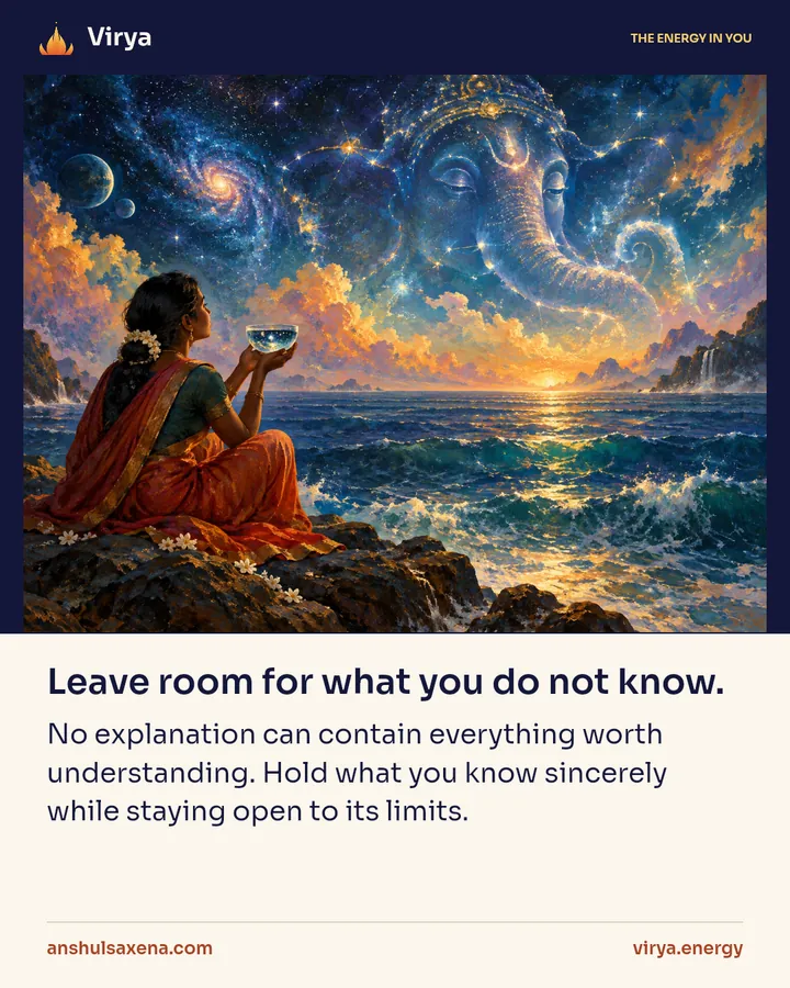 Painting for Leave room for what you do not know