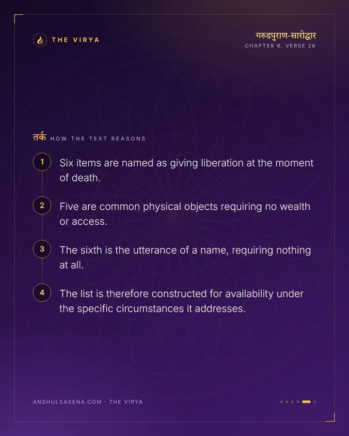 Six Things At The End, card 5 of 6