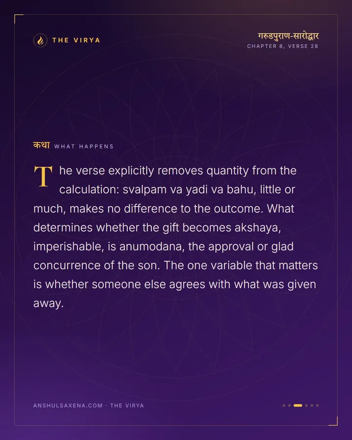 Small Or Large, It Becomes Imperishable, card 3 of 6