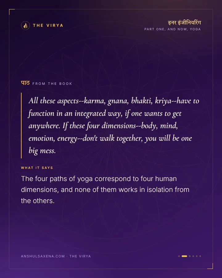 Four Yogis, One Storm, card 2 of 6