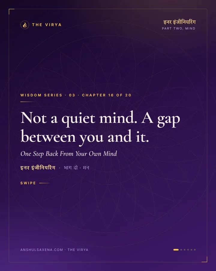 One Step Back From Your Own Mind, card 1 of 6