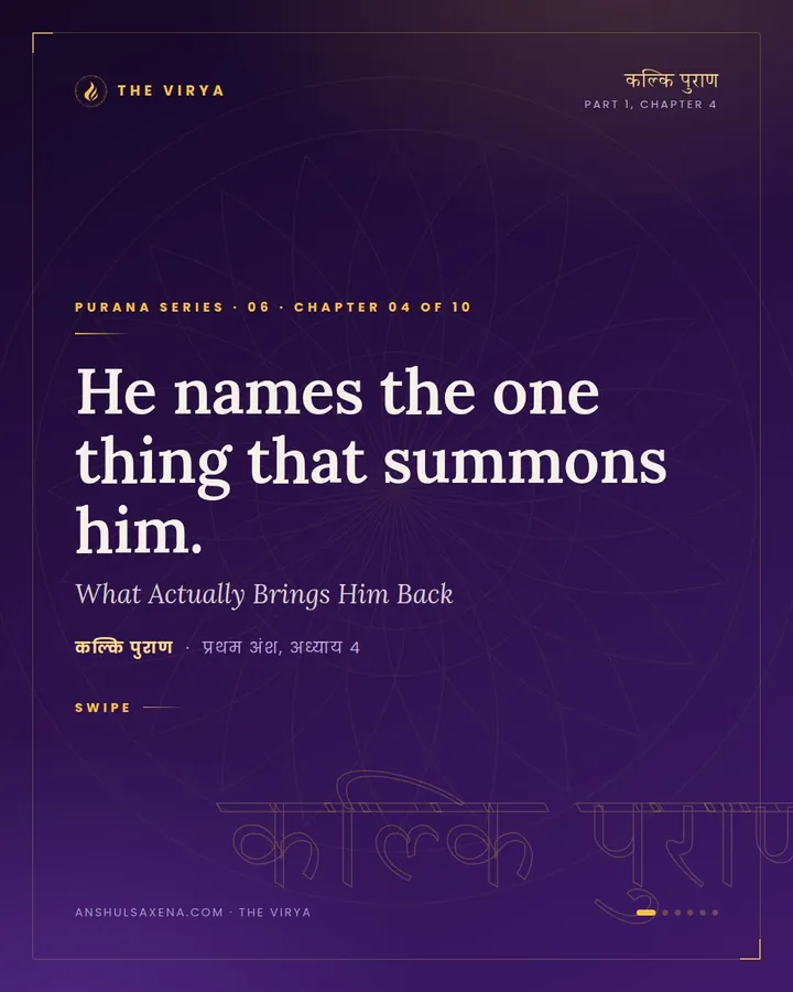 What Actually Brings Him Back, card 1 of 6