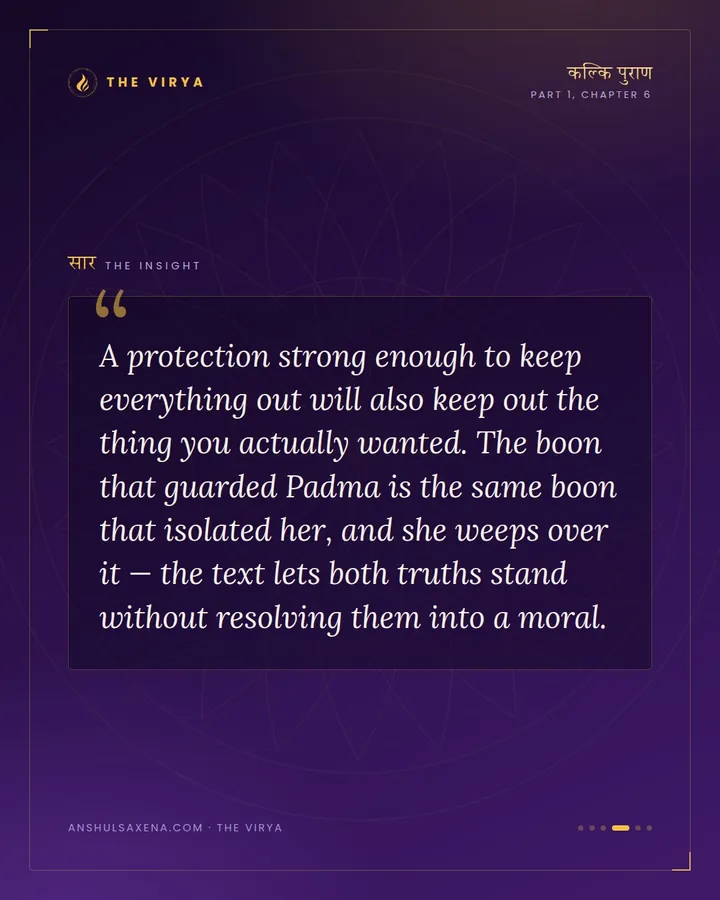 Padma and the Boon That Emptied a Hall, card 4 of 6