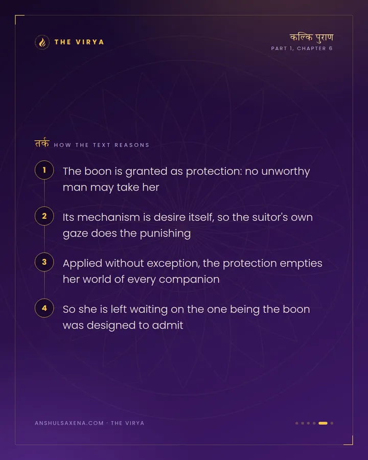 Padma and the Boon That Emptied a Hall, card 5 of 6